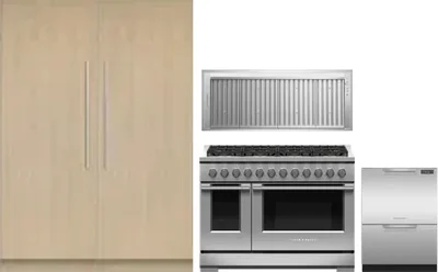5 Piece Package Includes Refrigerator, Freezer, Range, Hood And Dishwasher